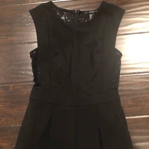 Black lacy romper